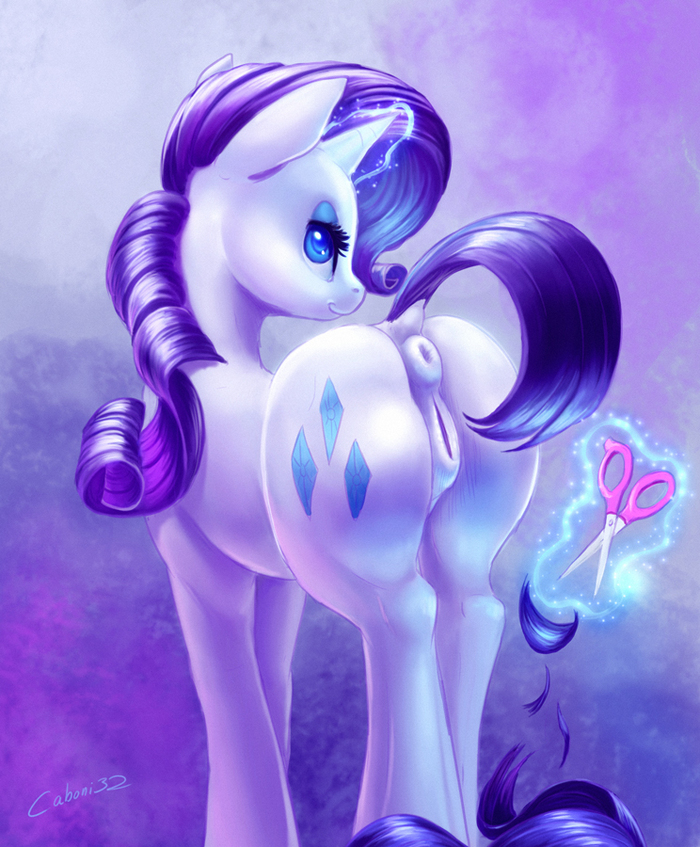 A short tail is all the rage these days, darling - NSFW, My little pony, Rarity, MLP Explicit