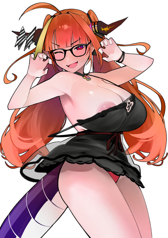 Coco - NSFW, Art, Anime, Anime art, Hand-drawn erotica, Hololive, Kiryu Coco, Virtual youtuber