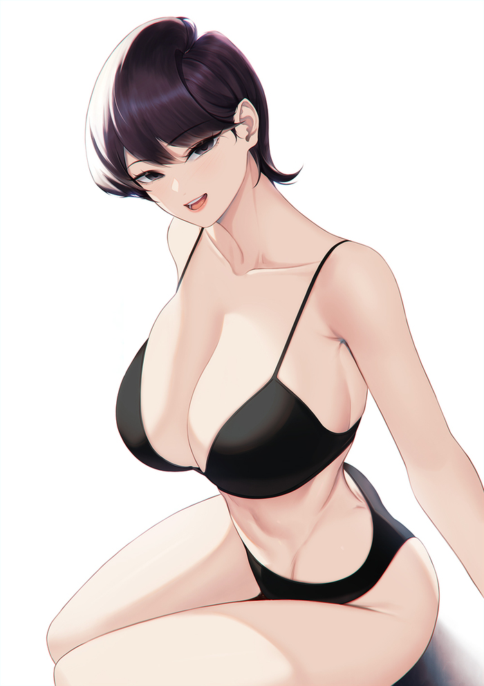 Mama Komi-san - NSFW, Blueorca, Art, Anime, Anime art, Erotic, Komi-san wa comyushou desu, Komi Shuuko, MILF, Longpost, Hand-drawn erotica