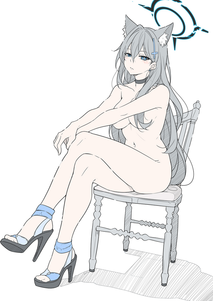 Continuation of the post Sunaookami Shiroko - NSFW, Anime, Anime art, Sunaookami shiroko, Shiroko Terror, Animal ears, Games, Art, Girls, T1kosewad, Hand-drawn erotica, Twitter (link), Boobs, Reply to post, Blue archive