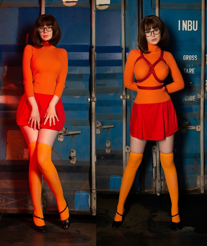 Velma - NSFW, Girls, Cosplay, Velma Dinkley, Scooby Doo, Binding, Cosplayers, Hips, Longpost, VKontakte (link), The photo, Shibari