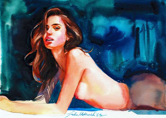 Watercolor :) - NSFW, My, Art, Art, Painting, Painting, Watercolor, Traditional art, Erotic, Girls