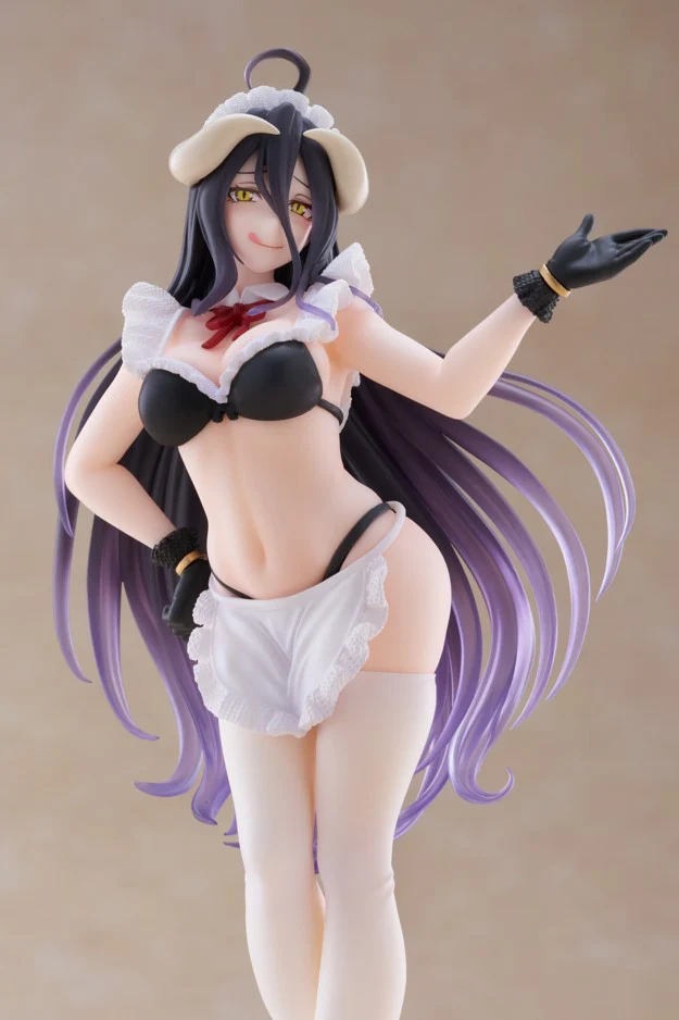 Inexpensive Albedo - NSFW, Anime, Boobs, Figurines, Albedo (Overlord), Overlord, Housemaid, Girl with Horns, Choker, Succubus, Pantsu, Bra, Stockings, Navel, Stomach, Longpost