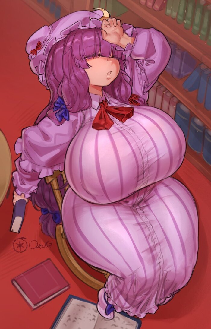 Reply to the post Wow, colleagues! - NSFW, Anime art, Anime, Touhou, Patchouli Knowledge, Koakuma, Yuri, Succubus, Art, Reply to post, Longpost