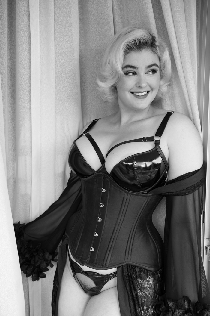 Stefania Ferrario - NSFW, Girls, Erotic, Underwear, Fullness, Stefania Ferrario, Boobs, Booty, Black and white, Pubes, Longpost