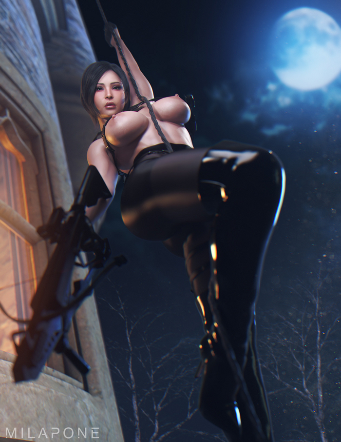 Ada Wong - NSFW, Girls, Erotic, Art, Games, 3D, Resident evil, Ada wong