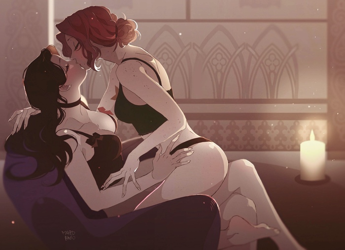 When I chose two at once - NSFW, Witcher, The Witcher 3: Wild Hunt, Triss Merigold, Yennefer, LGBT