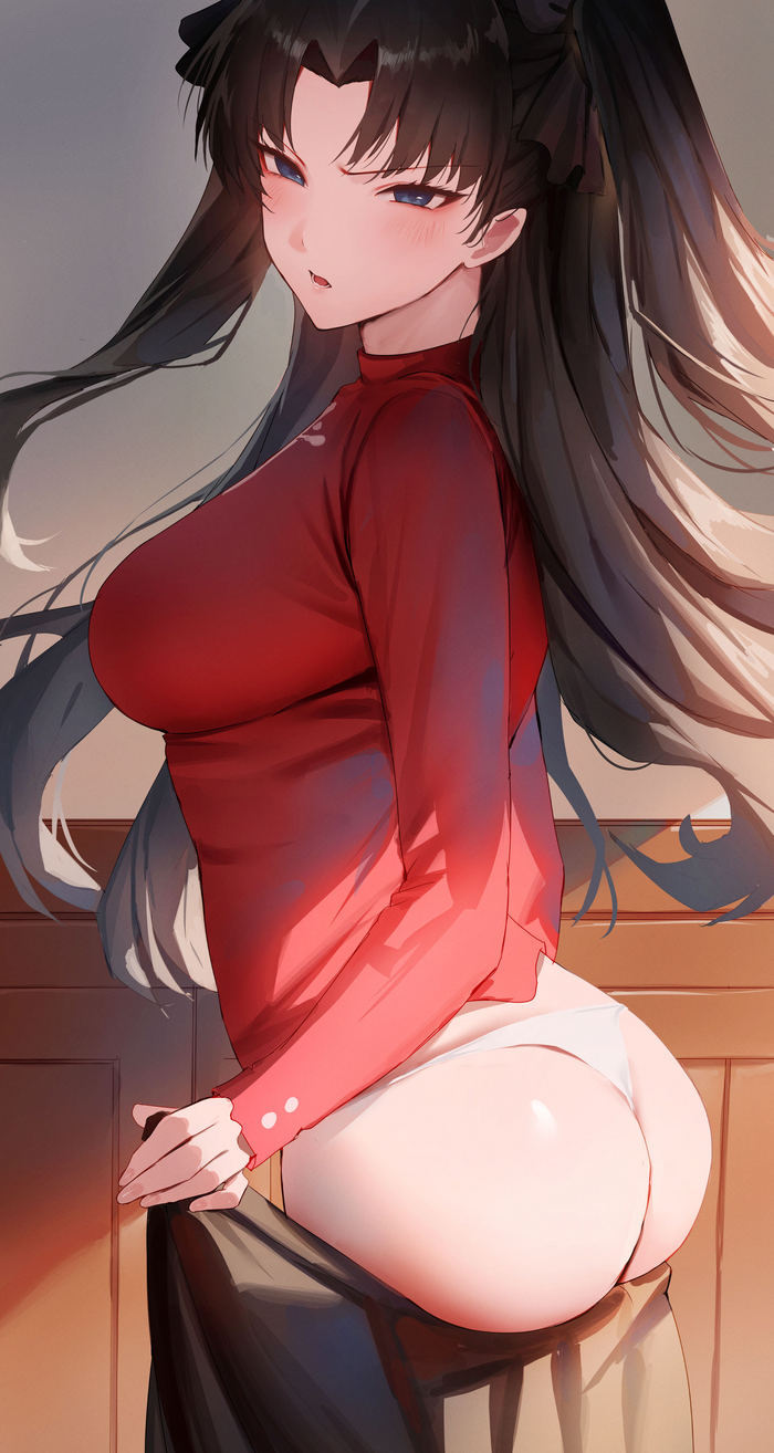 Рин - NSFW, Anime Art, Аниме, Fate, Fate-Stay Night, Tohsaka Rin, Rororo