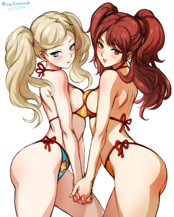 Идолы - NSFW, Anime Art, Аниме, Ann Takamaki, Persona 5, Persona 4, Twitter (ссылка)