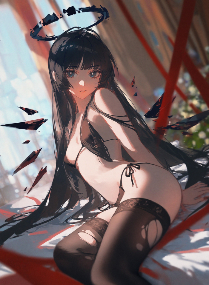 Virtuosa - NSFW, Anime art, Anime, Arknights, Virtuosa, Neural network art