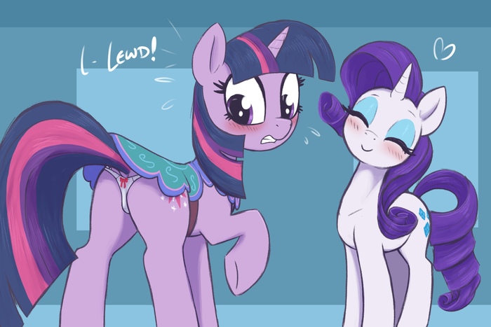 - Прикрыли - NSFW, My Little Pony, PonyArt, MLP Explicit, Twilight sparkle, Rarity, MLP Edge