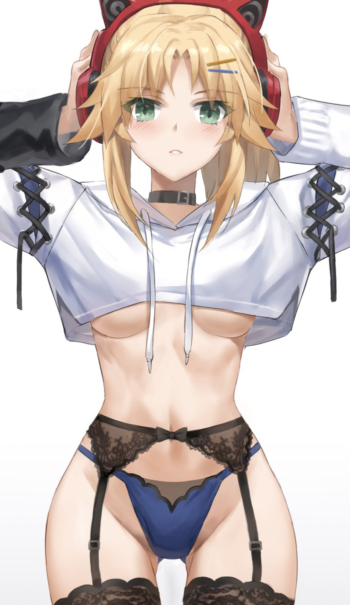 Мо-тян - NSFW, Tonee, Арт, Аниме, Anime Art, Рисованная эротика, Эротика, Fate, Fate Apocrypha, Mordred, Нижнее белье, Twitter (ссылка)