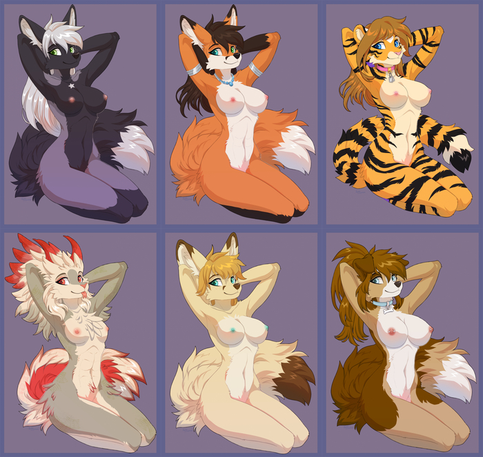 Cute Girls - NSFW, Furry, Anthro, Art, Furotica, Furry fox, Furry fennec, Furry dog, Furry tiger, Furry dragon, Ketty