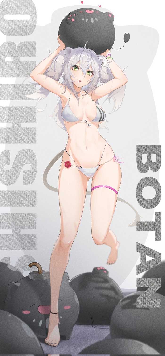 Botan - NSFW, Anime, Anime art, Hololive, Virtual youtuber, Shishiro botan, Longpost