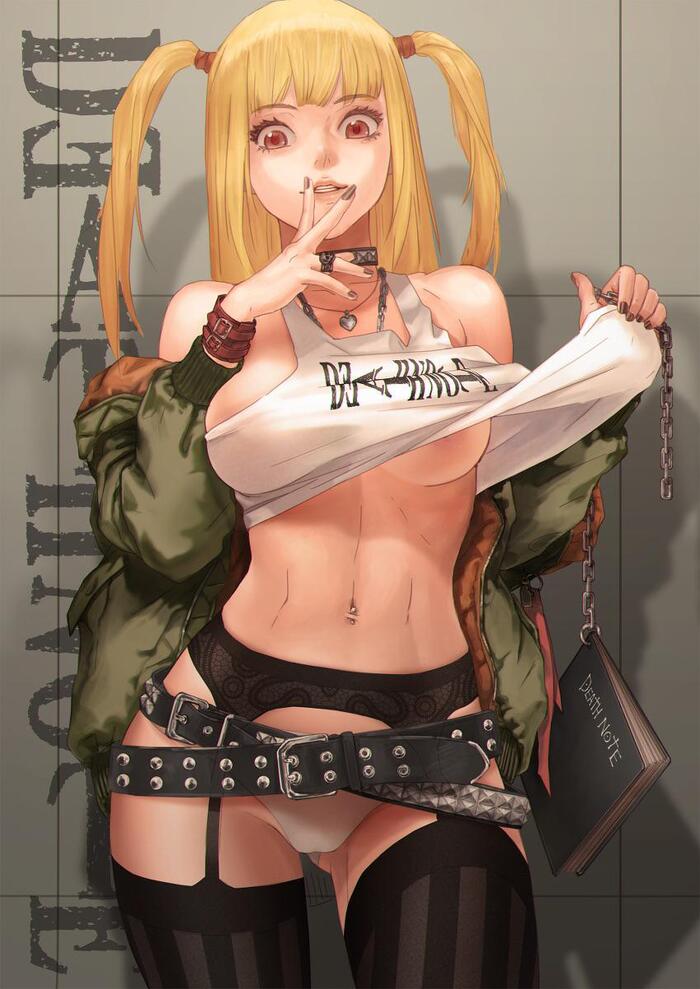 Misa Amane - NSFW, Hand-drawn erotica, Erotic, Girls, Art, Anime art, Misa Amane, Death note