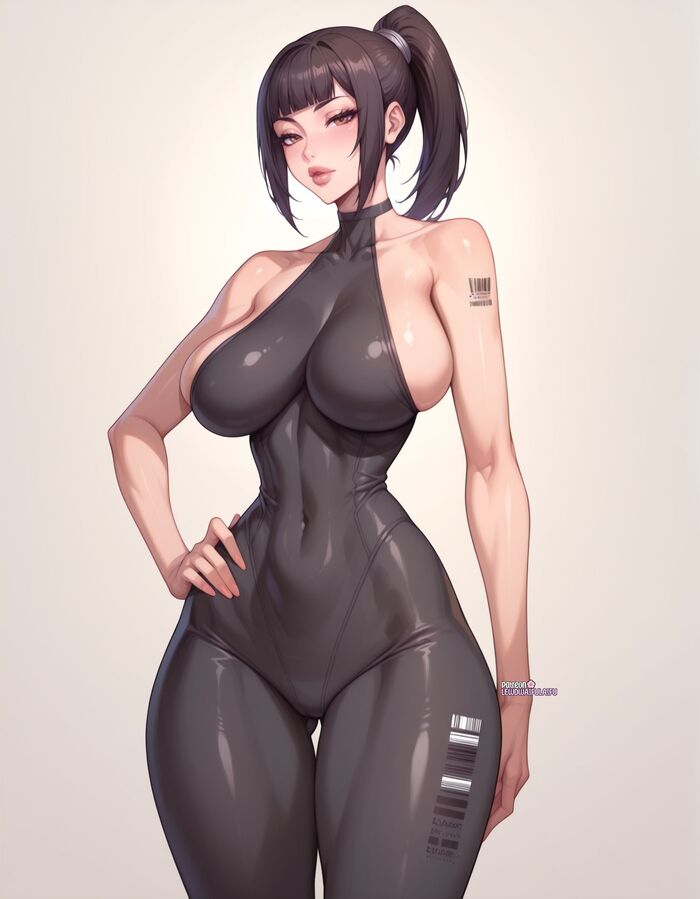 Eve - NSFW, Art, Anime, Anime art, Hand-drawn erotica, Erotic, Neural network art, Stellar Blade, Eve (Stellar Blade), Extra thicc, Longpost