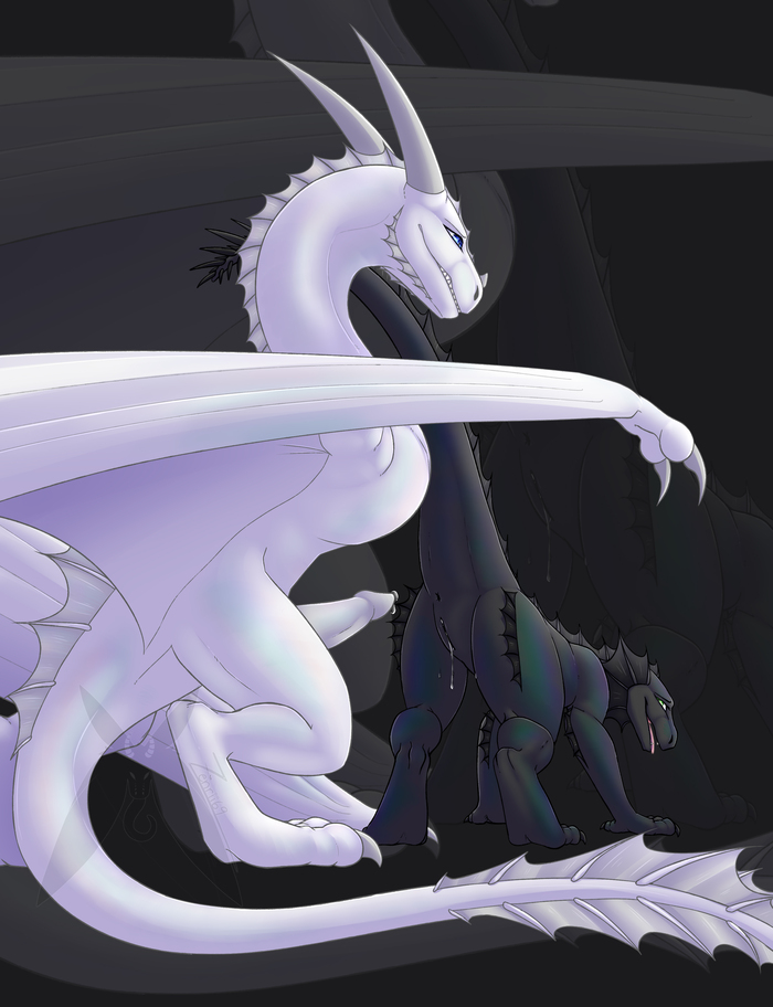 Dragons by Zenrii - NSFW, Art, The Dragon, Wyvern, Drake, Furotica, Furotica female, Furotica male, Labia, Penis, Yiff, Digital drawing, Zenrii, Longpost