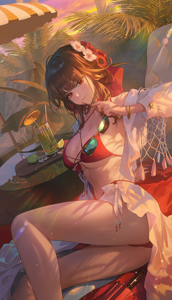 Sakura - NSFW, Anime art, Anime, Goddess of victory: nikke