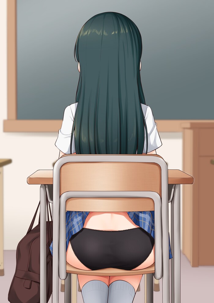 Ohishi Izumi - NSFW, Art, Anime, Anime art, The idolmaster, Idolmaster Cinderella Girls, Girls, Erotic, Hand-drawn erotica, Underwear, Booty, Pantsu, Upskirt, No face, Back view, Longpost