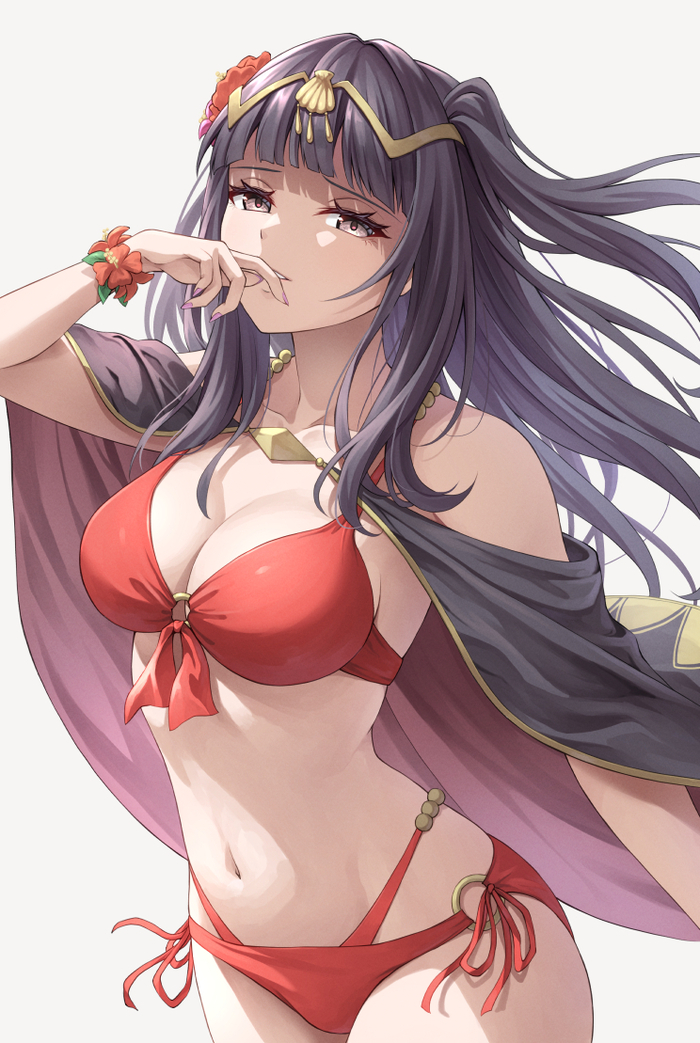 Tarja - NSFW, Swimsuit, Boobs, Anime, Pixiv, Anime art, Tharja, Fire emblem, Fire emblem awakening