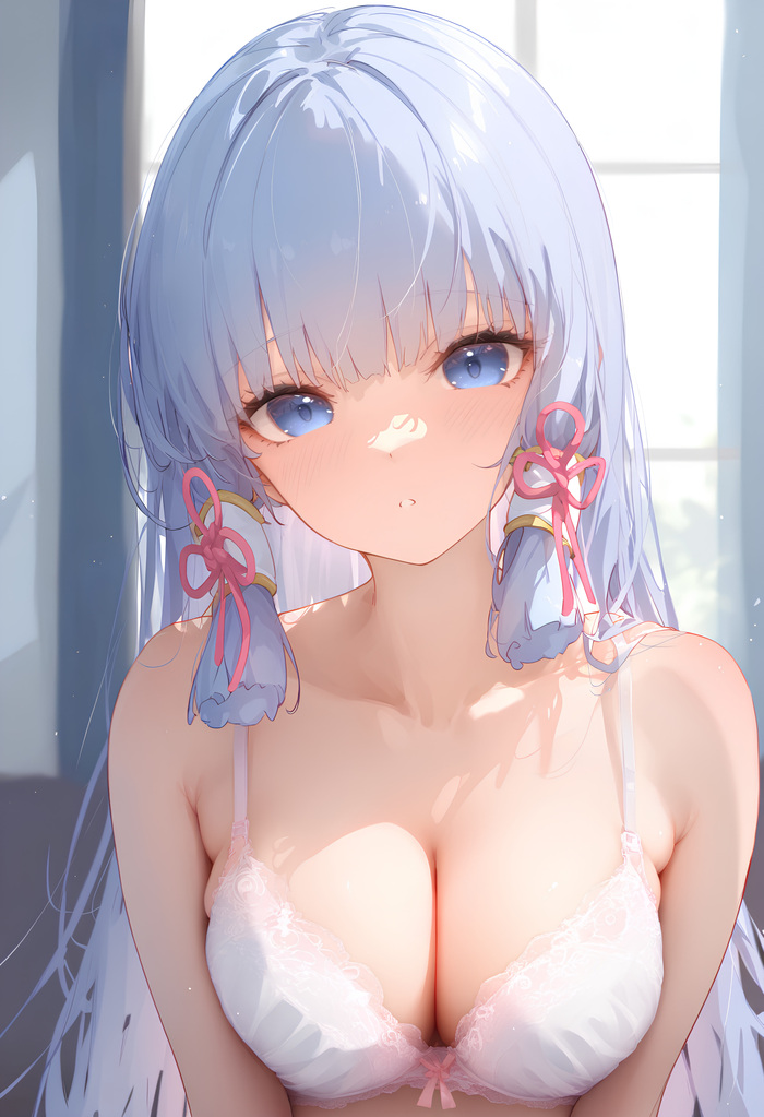 Ayaya - NSFW, Kamisato Ayaka (Genshin Impact), Pixiv, Anime art, Anime, Genshin impact, Neural network art, Longpost, Underwear