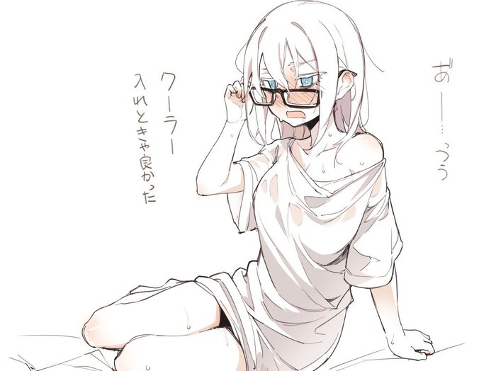 Asutora-chan - NSFW, Anime art, Anime, Asutora, Glasses, Original character