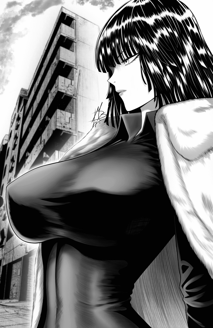 Продолжение поста «Фубуки» - NSFW, Арт, Аниме, Anime Art, Onepunchman, Fubuki, Mostlybluewyatt, Рисованная эротика, Twitter (ссылка), Ответ на пост, Волна постов