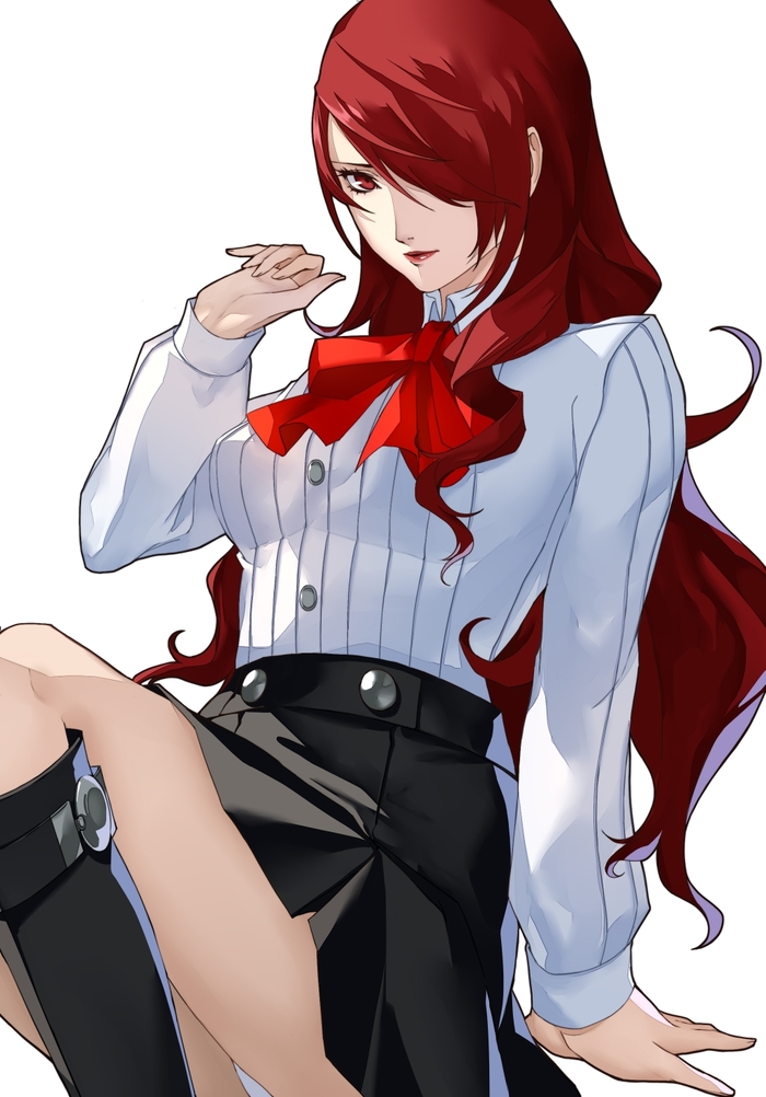 Mitsuru - NSFW, Art, Anime, Anime art, Hand-drawn erotica, Persona, Persona 3, Mitsuru Kirijo, Game art, Games, Swimsuit, Longpost