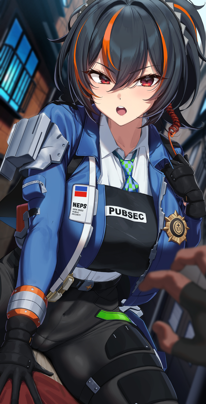 You are under arrest! - NSFW, Art, Anime, Anime art, Hand-drawn erotica, Erotic, Zenless Zone Zero, Zhu Yuan (zzz), Game art