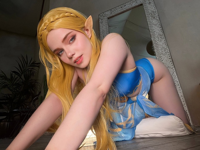 Зельда от Ashen Reina - NSFW, Фотография, Фотосессия, Косплееры, Косплей, Попа, Эротика, The Legend of Zelda, Princess Zelda, Длиннопост