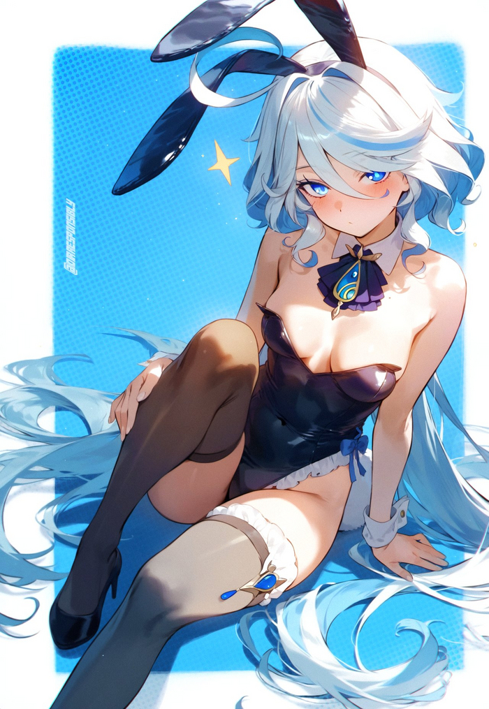 Продолжение поста «Furina» - NSFW, Genshin Impact, Furina (Genshin Impact), Арт, Девушки, Игры, Anime Art, Аниме, Bunnysuit, Dirresponsibly, Арты нейросетей, Ответ на пост