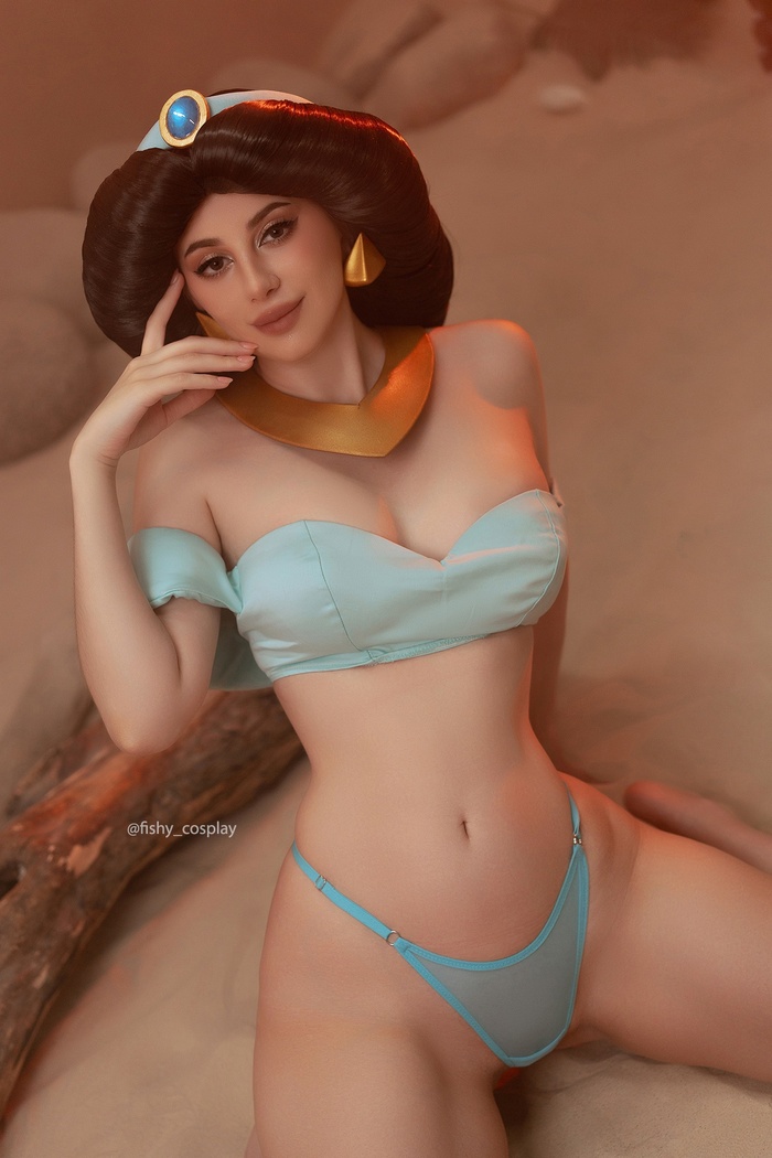 Suddenly I was drawn to enter the glorious city of Baghdad, where you could not believe your eyes... - NSFW, The photo, Boobs, Cosplay, Cosplayers, Booty, Erotic, PHOTOSESSION, Princess jasmine, Aladdin, Cartoons, Longpost