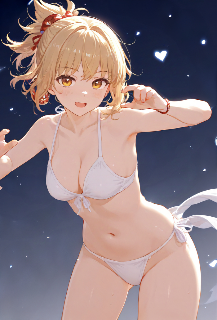 Youimiya - NSFW, Anime art, Anime, Girls, Games, Genshin impact, Yoimiya (Genshin Impact), Swimsuit, Bikini, Neural network art