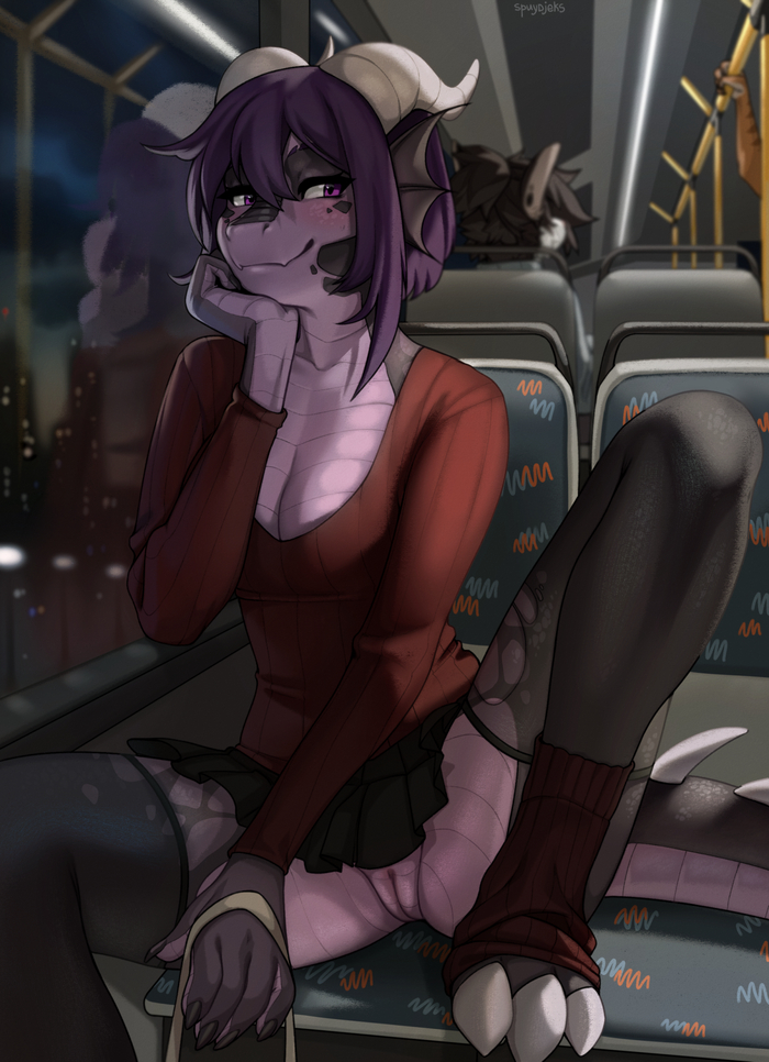 Melody & Yubi - NSFW, Furry, Anthro, Art, Yiff, Furotica, Furry antelope, Furry dragon, Spuydjeks, Longpost