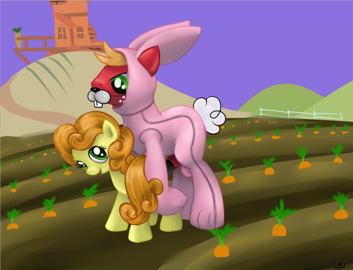 Кролик - 18+, My Little Pony, Big Macintosh, Carrot Top, MLP Explicit, NSFW