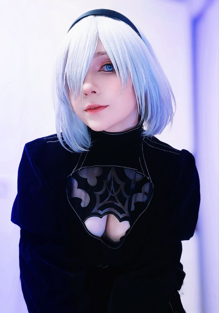 My cosplay of 2B from Nier automata - 18+, My, Boobs, Girls, NIER Automata, Cosplay, Anime, Yorha unit No 2 type B, Game art, Longpost, NSFW