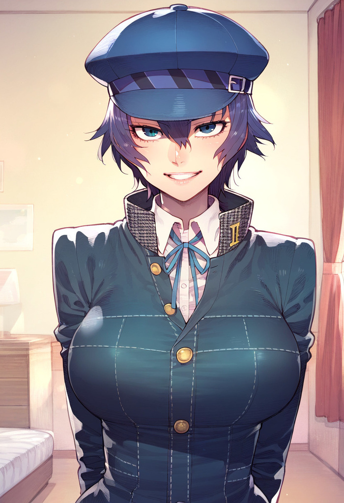 Naoto - 18+, Art, Anime, Anime art, Hand-drawn erotica, Erotic, Neural network art, Persona, Persona 4, Naoto Shirogane, Games, Game art, Longpost, NSFW