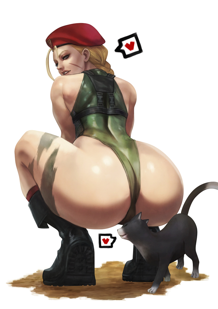 Lyagonkaya - NSFW, Monorirogue, Art, Hand-drawn erotica, Erotic, Games, Cammy white, cat