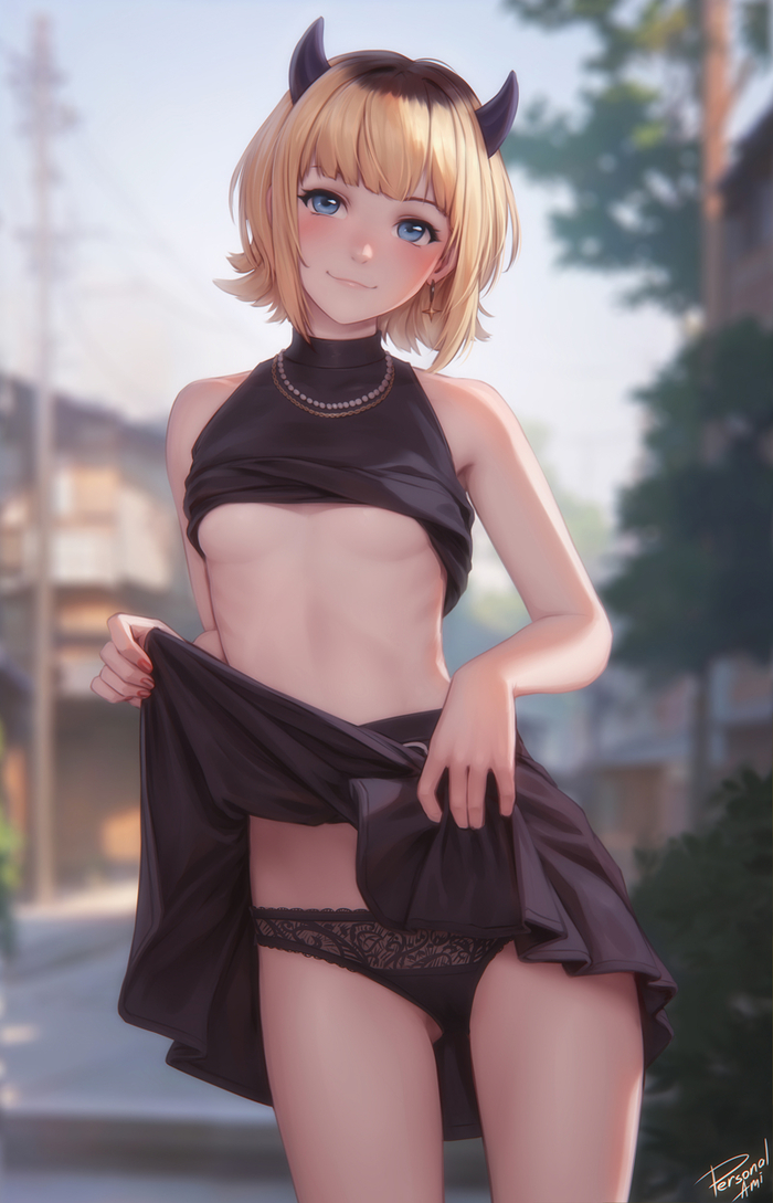 Mem-Cho - NSFW, Erotic, Boobs, Anime art, Girls, Anime, Pantsu, Oshi no Ko, Memcho, Personalami, Labia, Longpost