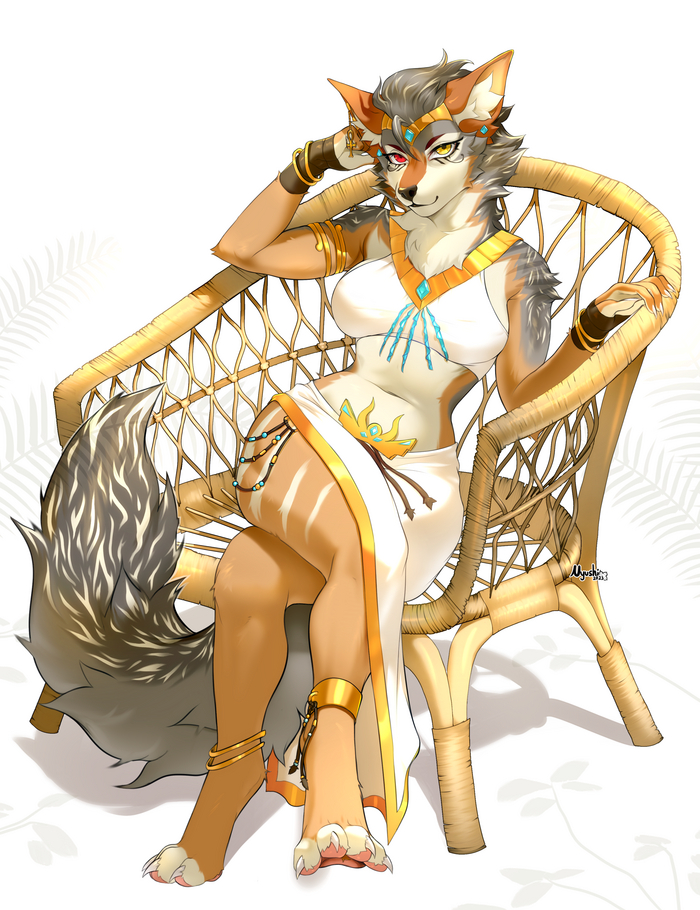 Fhyra - NSFW, Furry, Anthro, Art, Furotica, Furry jackal, Longpost