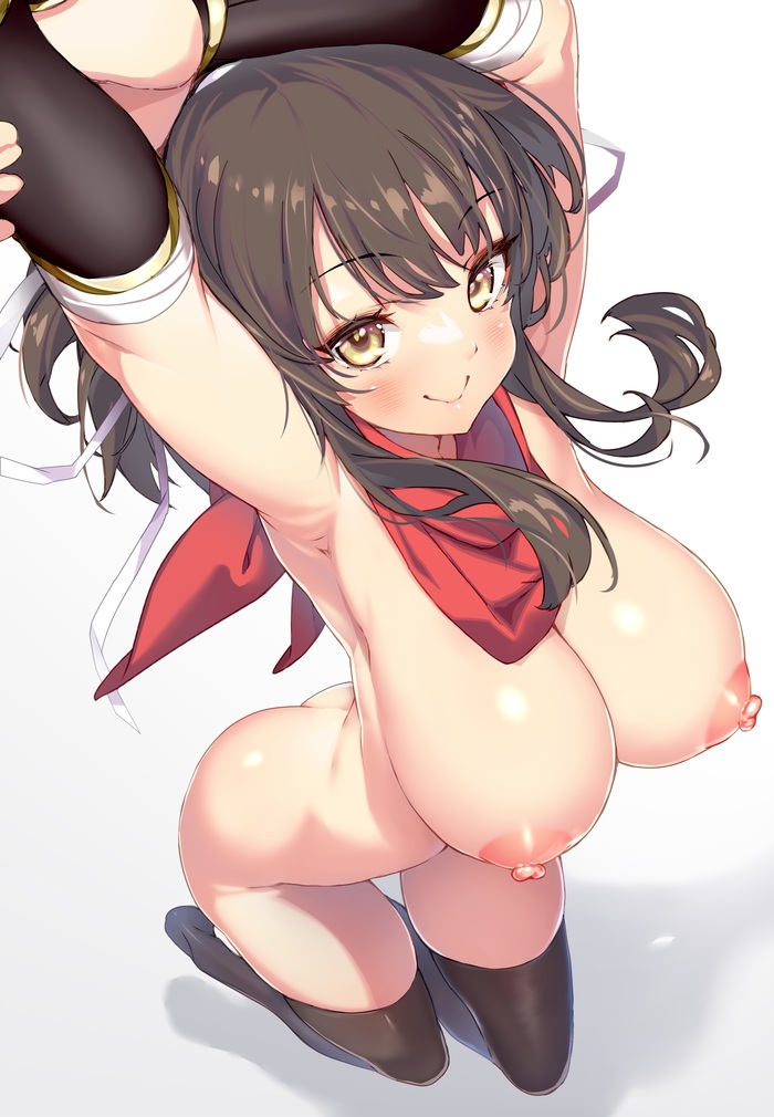 Asuka - NSFW, Erotic, Art, Senran kagura, Girls, Boobs, Anime art, Nudity, Stockings