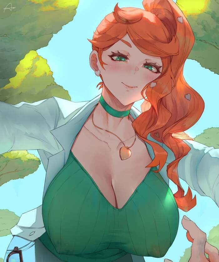 Sonia - NSFW, Aranee, Арт, Аниме, Anime Art, Рисованная эротика, Покемоны, Sonia, Extra thicc, Длиннопост