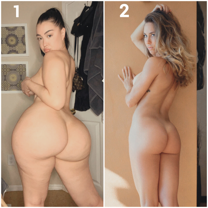 Big or small? - NSFW, Survey, Booty, Erotic, Topless, Thighs, Girls, Nudity, Sexuality, Choice, Skinny, Fullness, Vote