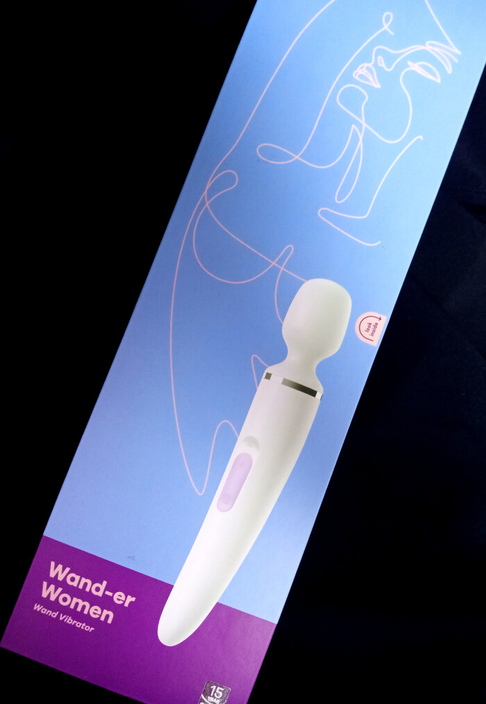 SexFox Review. Satisfyer Wand-er Woman - massage in XXL format - NSFW, My, Sex Toys, Vibrator, Sex Shop, Massage, Overview, Video, Vertical video, Longpost