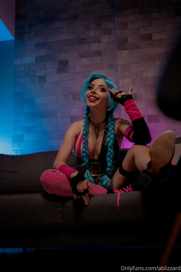 League of Legends Jinx – Ablizzard - NSFW, Cosplay, League of legends, Boobs, Cosplayers, Longpost, The photo