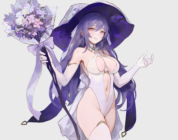 Wedding Witch - NSFW, Anime, Anime art, Art, Original character, Chowbie, Witches