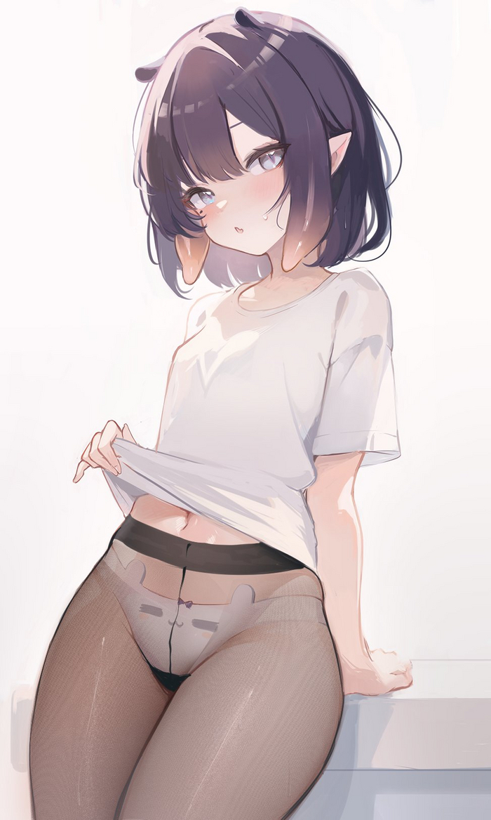 Ina - NSFW, Virtual youtuber, Hololive, Ninomae Inanis, Anime art, Longpost, Koahri