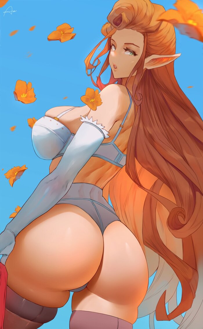 YCH - Illia - NSFW, Aranee, Art, Anime, Anime art, Hand-drawn erotica, Thighs, Booty, Underwear