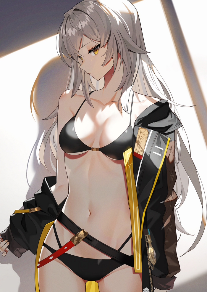 Stelle - NSFW, Honkai: Star Rail, Stelle (Honkai: Star Rail), Арт, Девушки, Аниме, Anime Art, Купальник