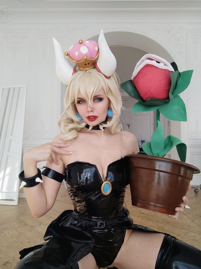 Bowsette by Asami Gate - NSFW, Girls, Erotic, Cosplay, Underwear, Booty, Asami Gate, Bowsette, Longpost, The photo